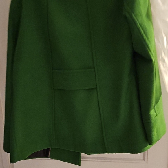 Calvin Klein Vibrant Green Pea Coat - Picture 3 of 4